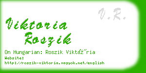 viktoria roszik business card